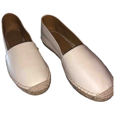 Pre-owned Polo Ralph Lauren Beige Leather Espadrilles
