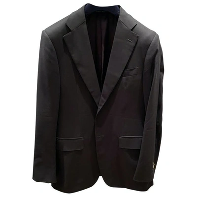 Pre-owned Canali Wool Vest In Black