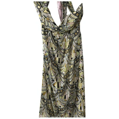 Pre-owned Emilio Pucci Silk Mid-length Dress In Yellow