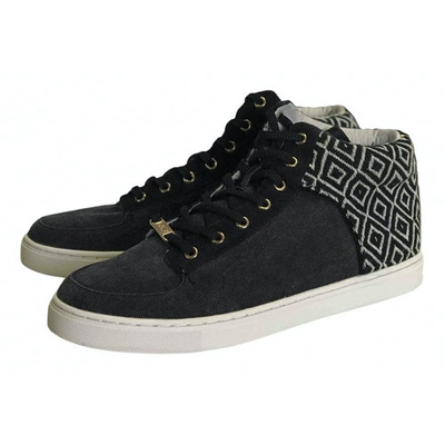 Pre-owned Kim & Zozi Cloth Trainers In Black