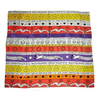 Pre-owned Jc De Castelbajac Silk Handkerchief In Multicolour