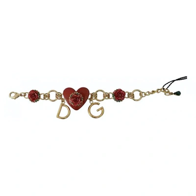 Pre-owned Dolce & Gabbana Red Metal Bracelet