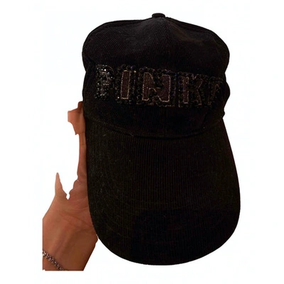 Pre-owned Pinko Black Cotton Hat