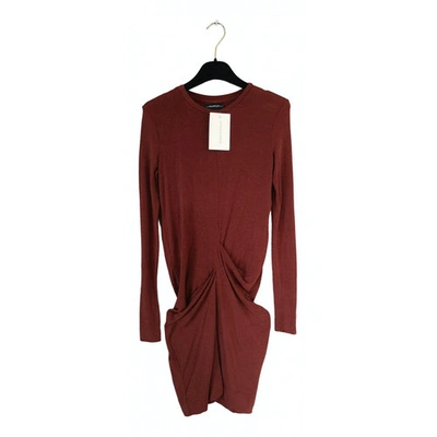 Pre-owned By Malene Birger Mini Dress In Brown