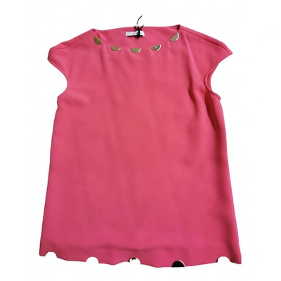 Pre-owned Versace Pink Viscose Top
