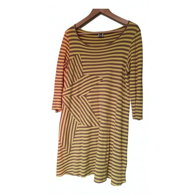 Pre-owned M Missoni Mid-length Dress In Yellow