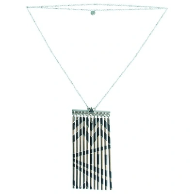 Pre-owned House Of Harlow 1960 Long Necklace In Silver