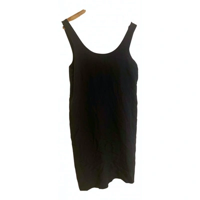 Pre-owned Madewell Silk Mini Dress In Black