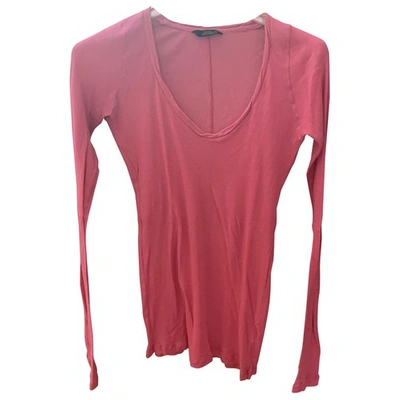 Pre-owned Mauro Grifoni Pink Cotton Top
