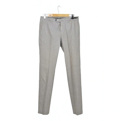 Pre-owned Pt01 Brown Cotton Trousers