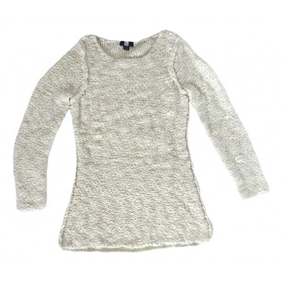 Pre-owned Saks Fifth Avenue Jumper In White
