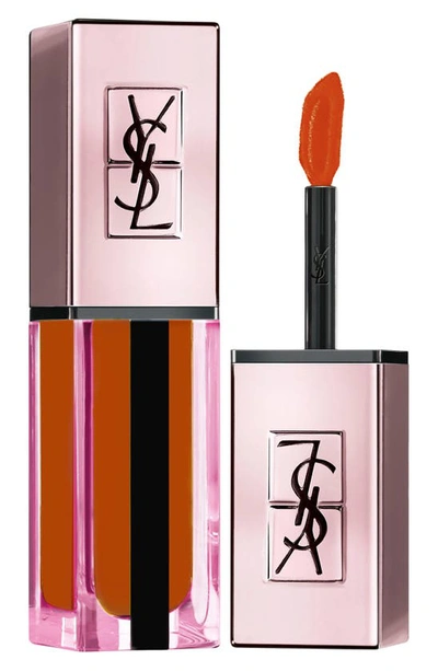 Saint Laurent Water Stain Glow Lip Stain 213 No Taboo Chili 0.2 oz/ 5.9 G In 213 No Taboo Chili