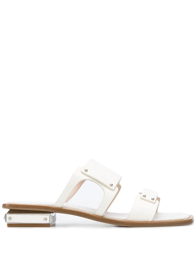 Rodo Studded Low Sandals In White