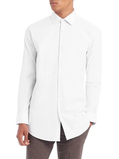 Theory Men's Cotton Button-down Shirt In White