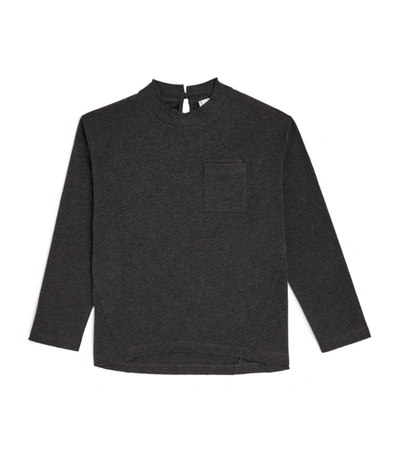 Brunello Cucinelli Patch-pocket T-shirt (4-7 Years) In Black