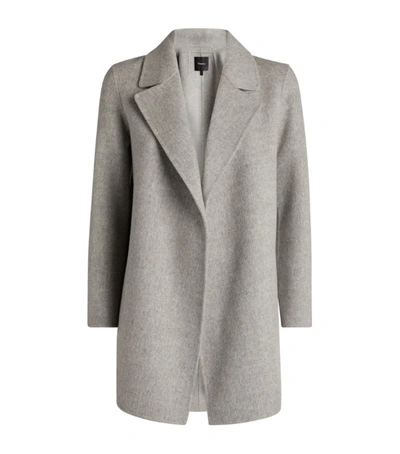 Theory Wool-cashmere Clairene Jacket In Grey