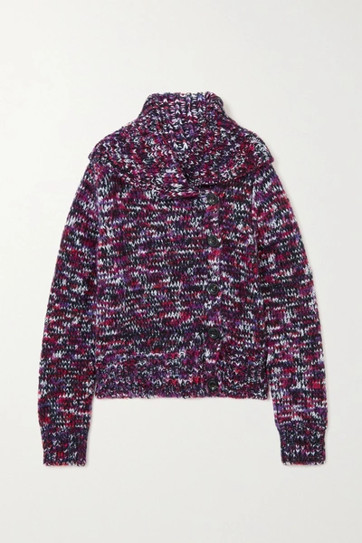 Dries Van Noten Madagascar Merino Wool Blend Sweater In Fuchsia