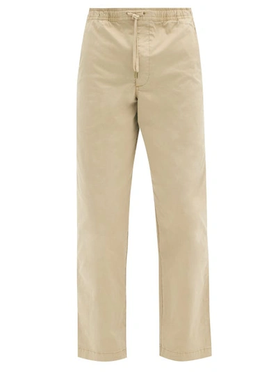 Polo Ralph Lauren Graduate Drawstring-waist Cotton-blend Chinos In Beige