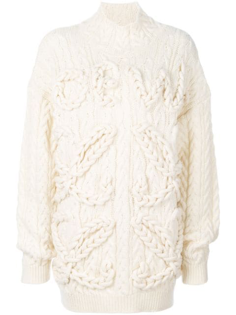 loewe cable knit sweater