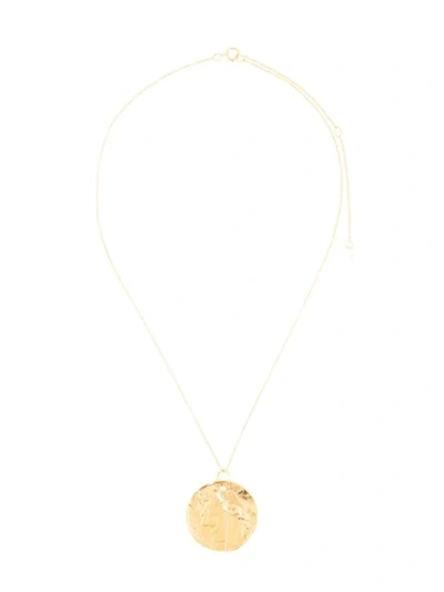 Alighieri Contrast Pendant Necklace In Gold