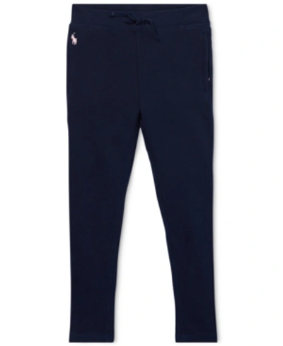 Polo Ralph Lauren Kids' Toddler Girls French Terry Leggings In French Navy