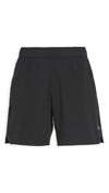 Reigning Champ Hybrid Technical-shell Training Shorts In Black