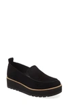 Eileen Fisher Ellis Lug-sole Loafers Women's Shoes In Black