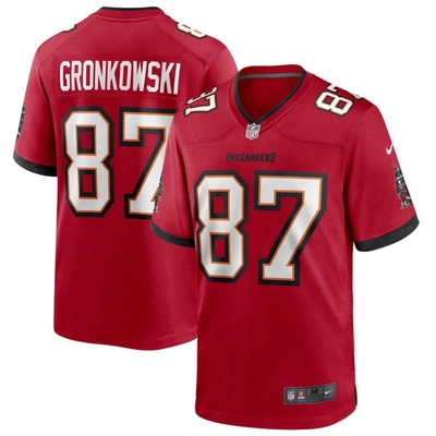 Nike Men's Nfl Tampa Bay Buccaneers (rob Gronkowski) Game Jersey In Red