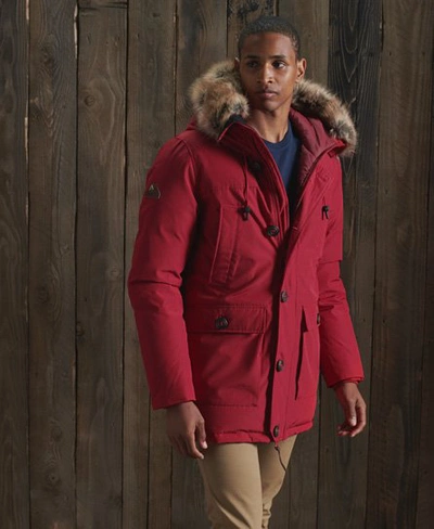 Superdry Rookie Down Parka Coat In Red | ModeSens