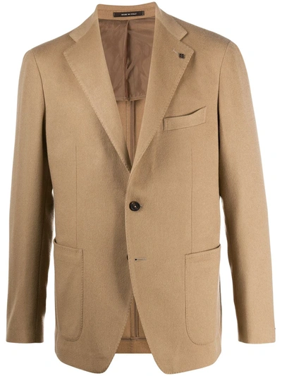 Tagliatore Slim-fit Blazer In Neutrals