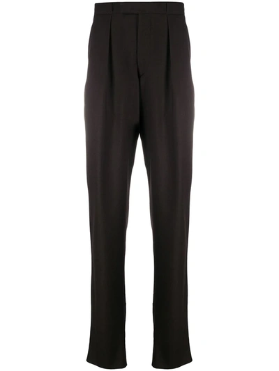 Giorgio Armani Tapered Trousers In Brown