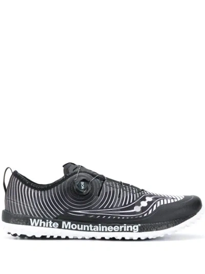 White Mountaineering Boa Low-top Sneakers In Black