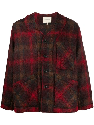 Nicholas Daley Checked Cardigan In Red