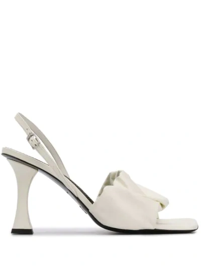 Proenza Schouler Scrunched 85mm Sandals In White