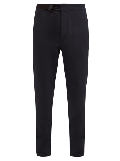 Incotex Urban Traveller Slim-fit Tech-twill Trousers In Black