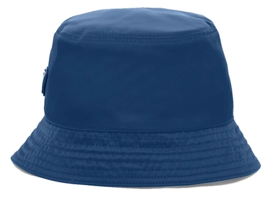 Pre-owned Prada  Nylon Bucket Hat Bluette
