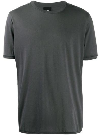 Thom Krom Short-sleeve Fitted T-shirt In Grey