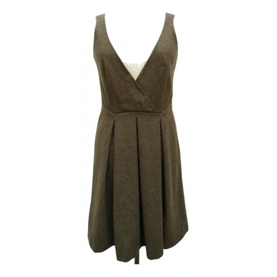 Pre-owned Isabel Marant Wool Mid-length Dress In Green