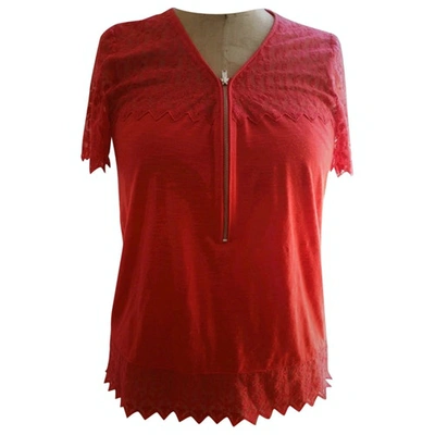 Pre-owned The Kooples Red Synthetic Top