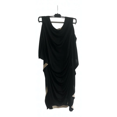 Pre-owned Vionnet Black Silk Dress