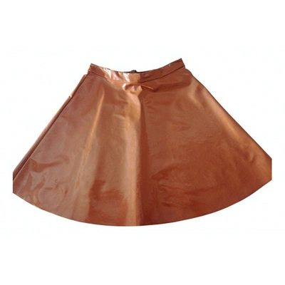 Pre-owned Roberto Collina Mini Skirt In Brown