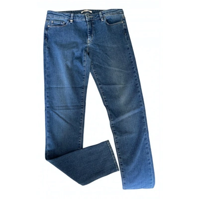 Pre-owned Hugo Boss Blue Cotton - Elasthane Jeans