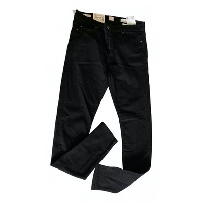 Pre-owned Hugo Boss Black Cotton - Elasthane Jeans