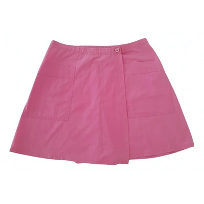 Pre-owned Claudie Pierlot Mini Skirt In Pink