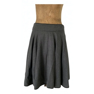 Pre-owned Nanushka Wool Mid-length Skirt In Grey