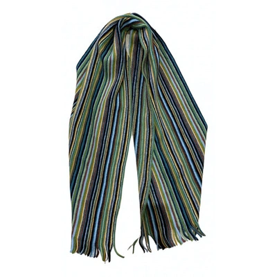 Pre-owned Altea Wool Scarf & Pocket Square In Multicolour