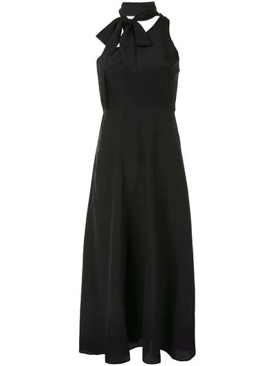 Zimmermann Choker-detail Midi Dress In Black