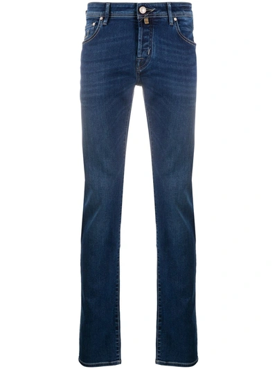 Jacob Cohen Mid-rise Straight-leg Jeans In Blue