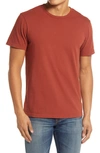 Madewell Garment Dyed Allday Crewneck T-shirt In Dusty Redwood
