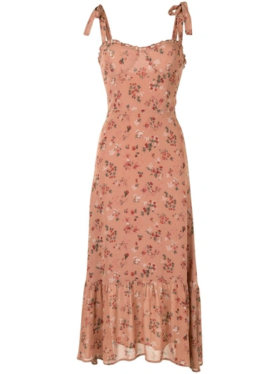 chinese dress ladies Reformation Lela Maxi Dress in Rosin  Evoluxxy